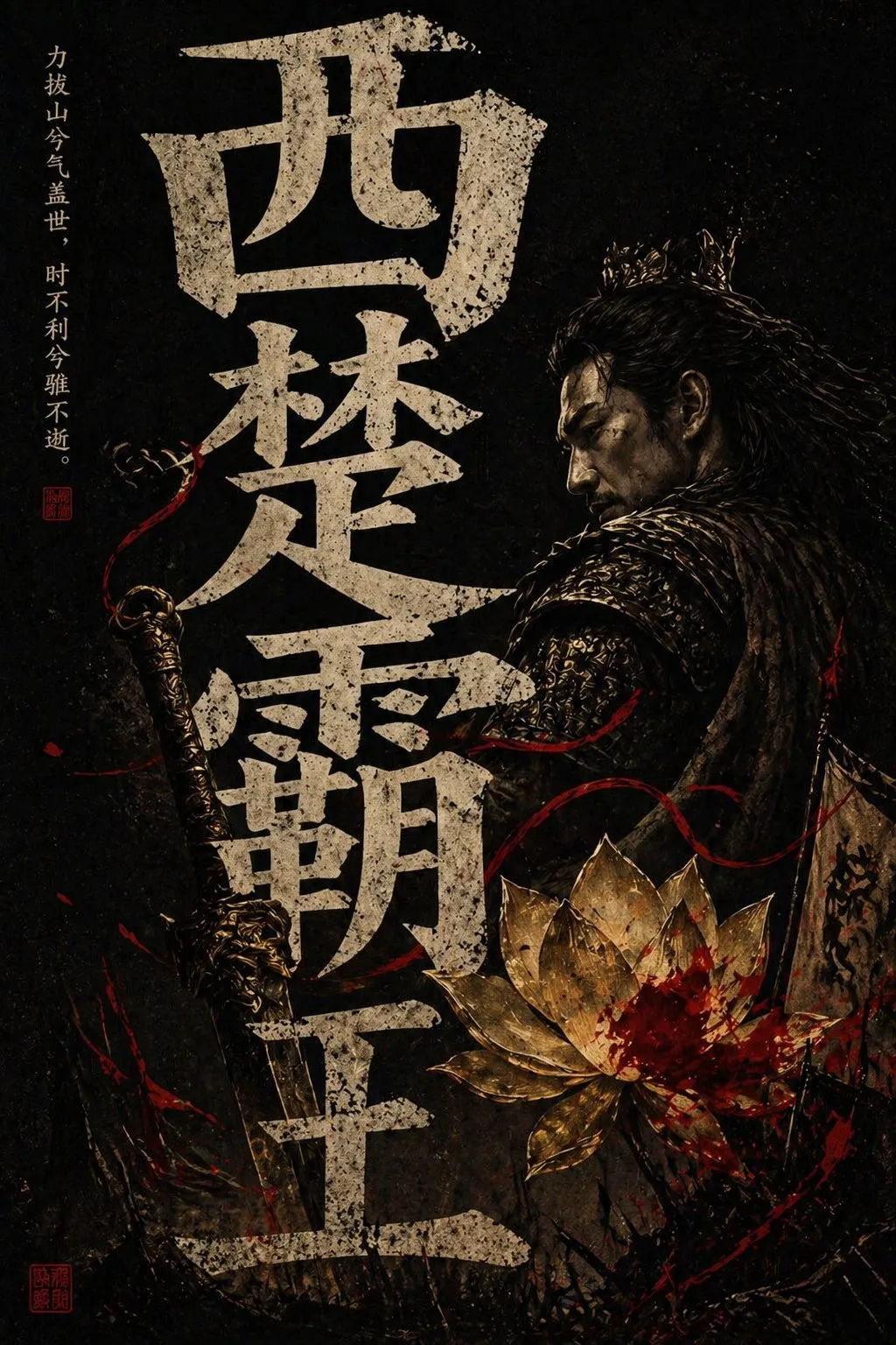 如何用AI生成醒目的中文黑暗字体电影海报