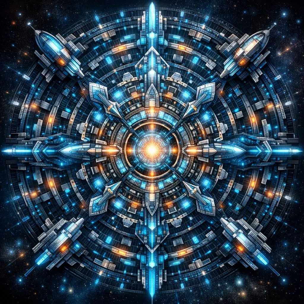 未来科幻曼陀罗数字艺术：用ChatGPT绘制高质感AI图像SOP