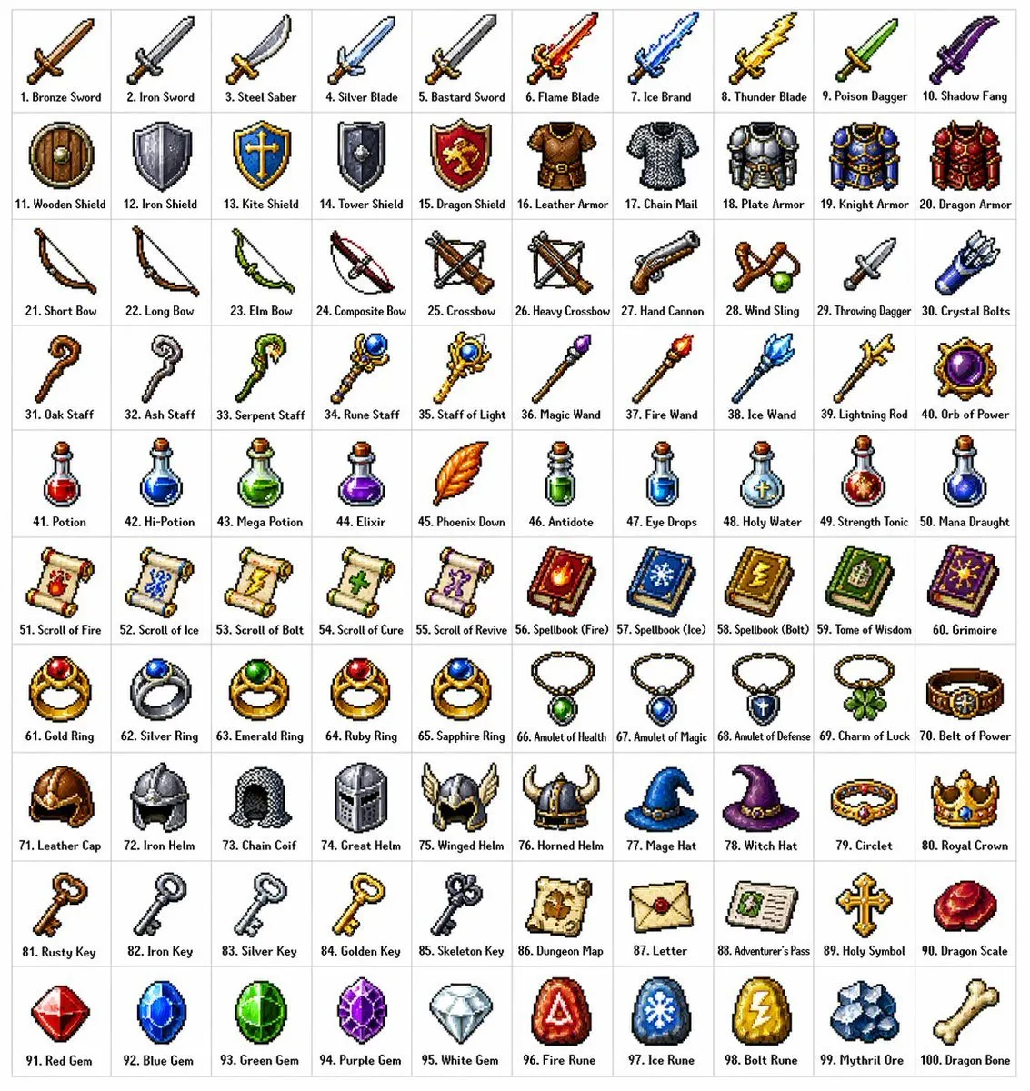 复古奇幻RPG像素风百格物品栏生成教程