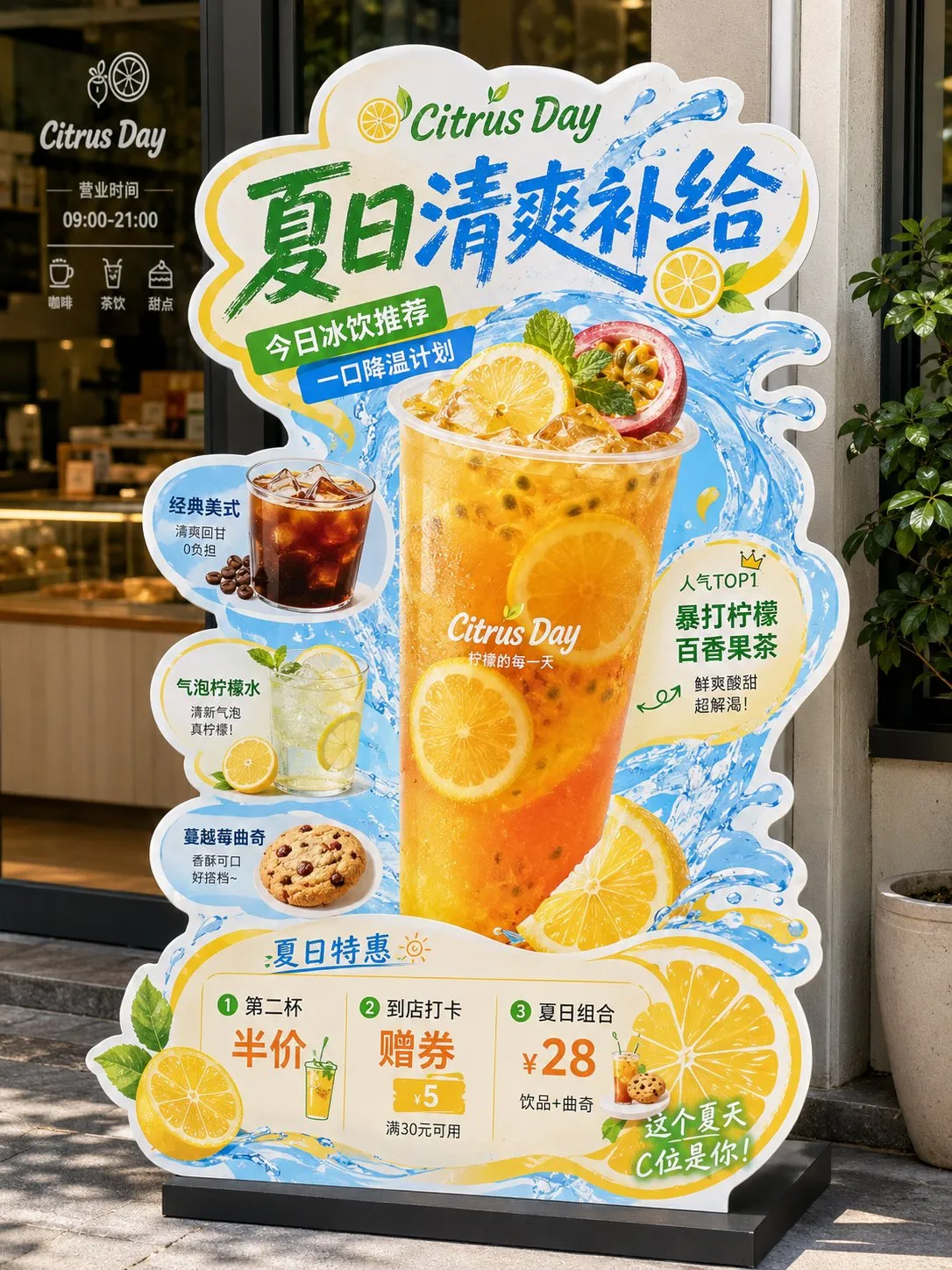餐饮异形立牌AI设计全流程：从提示词到高完成度物料成品